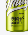 Matte Metallic Bottle Mockup