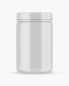 Glossy Protein Jar Mockup