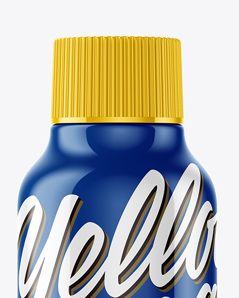 Glossy Plastic Bottle Mockup