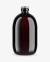 Glass Bottle Mockup - Front View