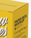 Paper Box Mockup - Half Side View