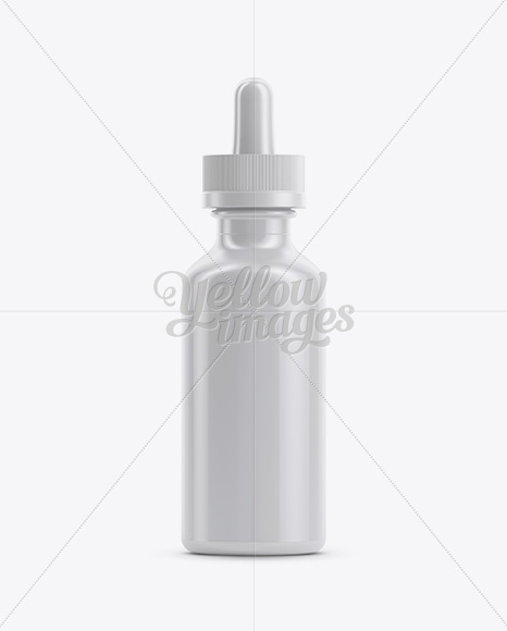 Glossy Dropper Bottle Mockup