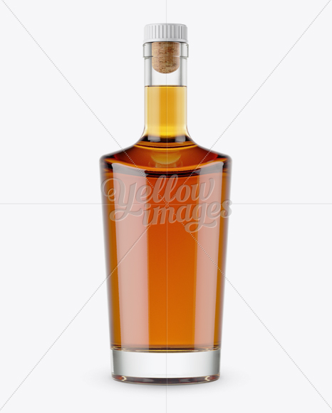 Cognac Bottle Mockup - Front View