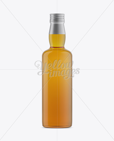 350ml Apple Drink Bottle with a Screw Cap Mockup