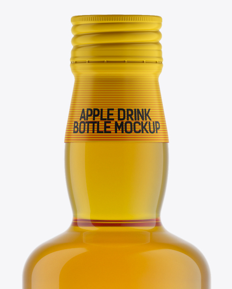 350ml Apple Drink Bottle with a Screw Cap Mockup