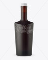 Matte Amber Bottle W/ Bung Mockup - Front View