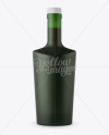 Matte Green Bottle W/ Bung Mockup - Front View