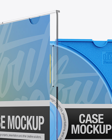 Opened Jewel Slim Case Mockup - Front View