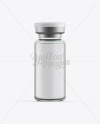 Glass Cosmetic Bottle W/ Flip-Off Cap Mockup