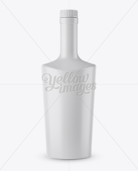 Glass Liquor Bottle W/ Bung Mockup - Front View