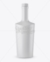 Glass Liquor Bottle W/ Bung Mockup - Front View - Free Download Images