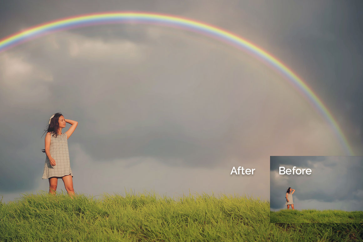 44 Rainbow Photo Overlays