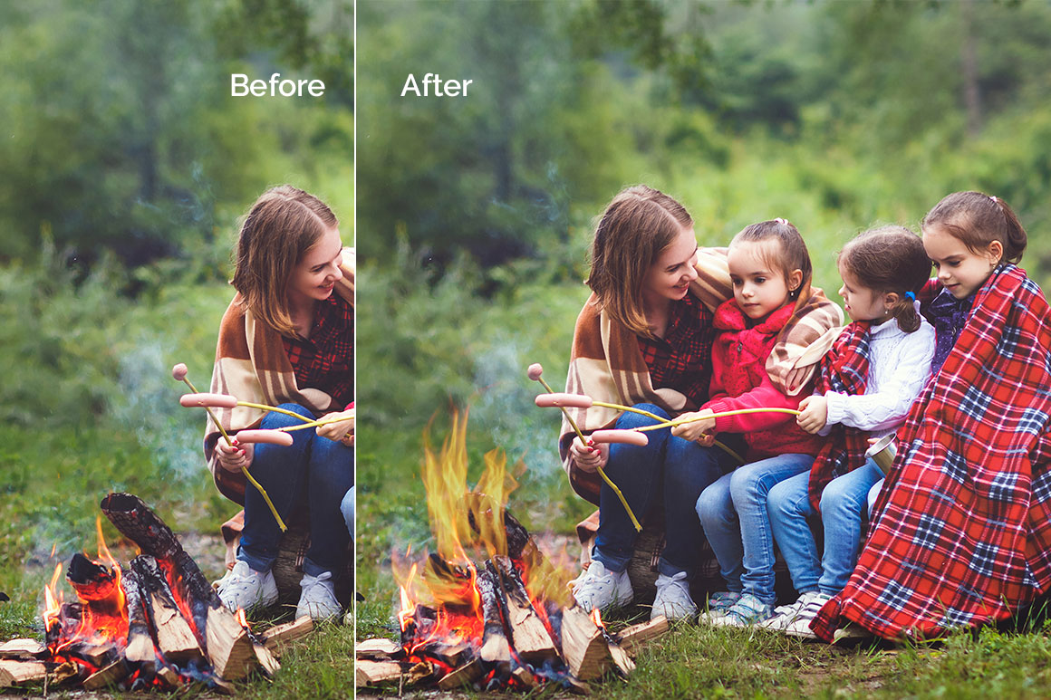 15 Bonfire Photo Overlays