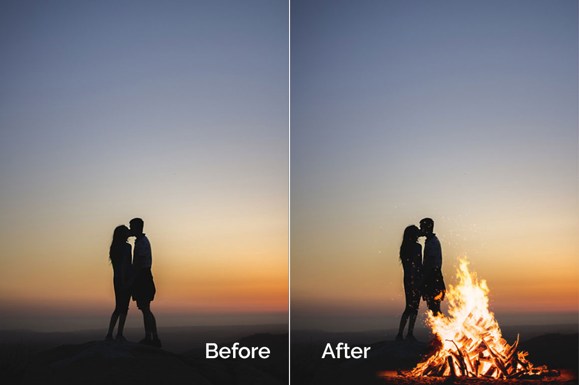 15 Bonfire Photo Overlays