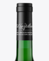 Green Glass White Wine Bottle Mockup