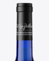 Blue Glass White Wine Bottle Mockup