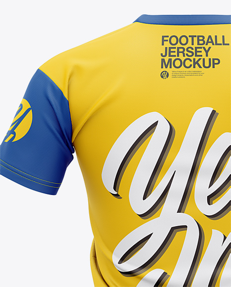 Men’s Football Jersey Mockup - Back View