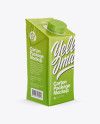 200ml Carton Box Mockup - Half Side View