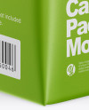 200ml Carton Box Mockup - Half Side View