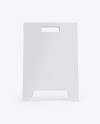 Matte Street Stand Mockup - Front View
