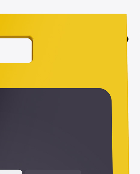 Matte Street Stand Mockup - Front View