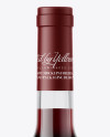 Clear Glass Bottle With Red Wine Mockup