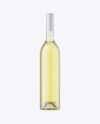 Clear Glass Bottle With White Wine Mockup