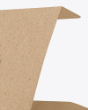 Opened Kraft Box Mockup - Back Half Side View (High-Angle Shot) Opened Kraft Box Mockup - Back Half Side View (High-Angle Shot)