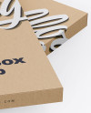 Two Kraft Boxes Mockup - Half Side View