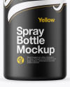 Matte Spray Bottle With Transparent Сap Mockup