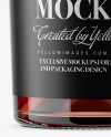 Clear Glass Bottle With Pink Wine Mockup