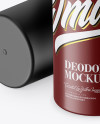 Matte Roll-On Deodorant Mockup - Front View (High-Angle Shot)