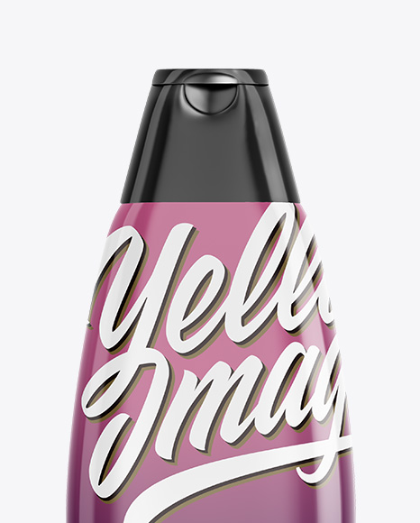 Glossy Shampoo Bottle Mockup