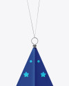 Matte Christmas Star Toy Mockup - Front View