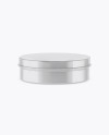 Glossy Cosmetic Jar Mockup (High-Angle Shot)