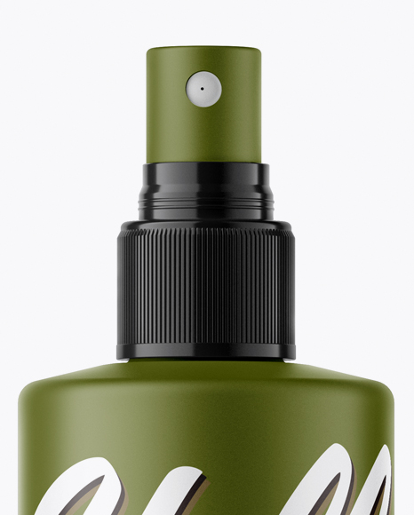 Opened Matte Spray Bottle Mockup
