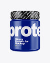 Glossy Protein Jar Mockup