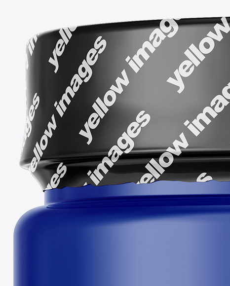 Glossy Protein Jar Mockup