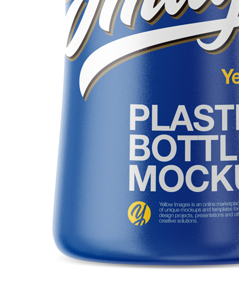 Plastic Bottle W/ Dispenser Mockup