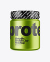 Metallic Protein Jar Mockup