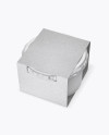 Clear Glass Sauce Jar in Kraft Paperboard Sleeve Mockup - Half Side View Clear Glass Sauce Jar in Kraft Paperboard Sleeve Mockup - Half Side View