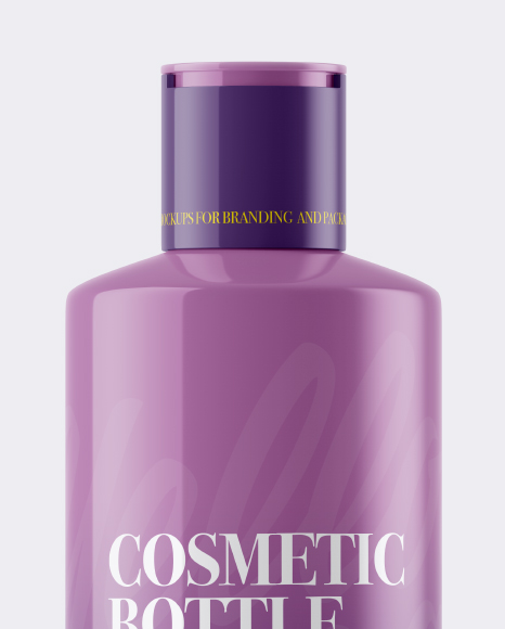 Glossy Cosmetic Bottle Mockup