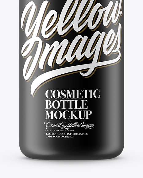 Matte Cosmetic Bottle Mockup Matte Cosmetic Bottle Mockup