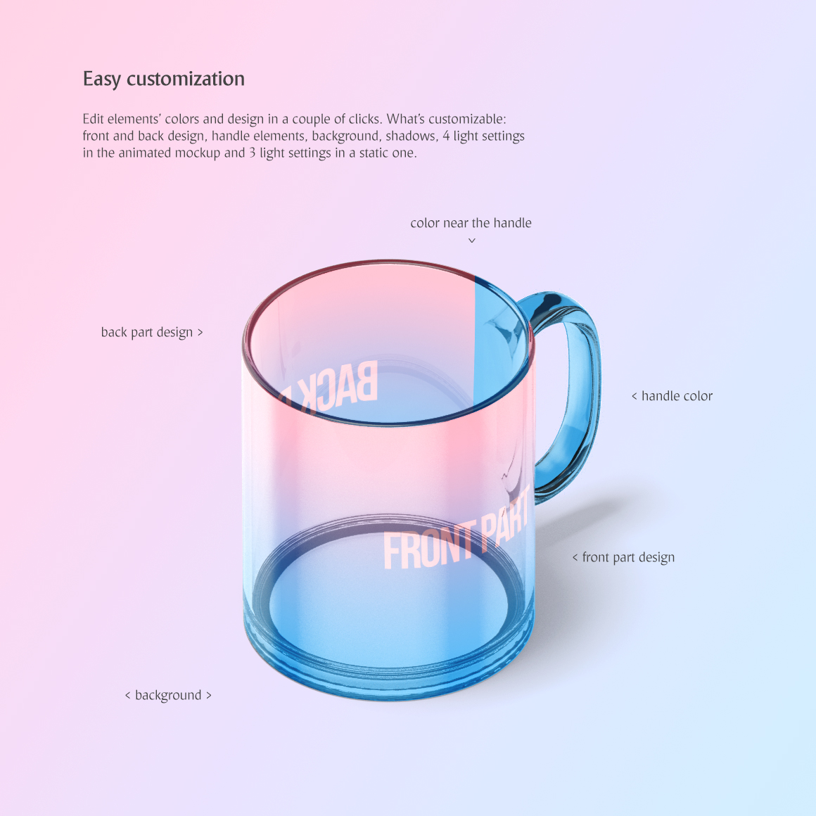 New Glass Mug Animated Mockup New Glass Mug Animated Mockup