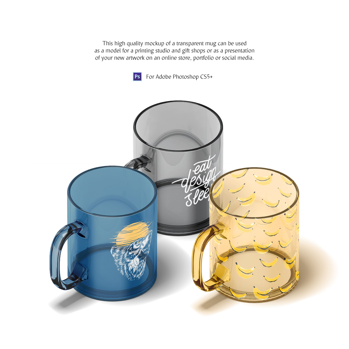 New Glass Mug Animated Mockup New Glass Mug Animated Mockup