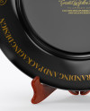 Glossy Plate With Holder Mockup