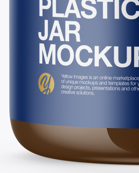 Glossy Food Jar Mockup