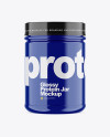 Glossy Protein Jar Mockup