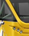 Minibus Mockup - Right Half Side View