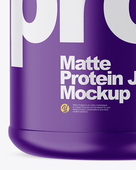 Matte Protein Jar Mockup